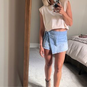 Free People Denim Skort